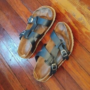 Birki's by Birkenstock Navy Double Strap Sandals Sz 8.5?